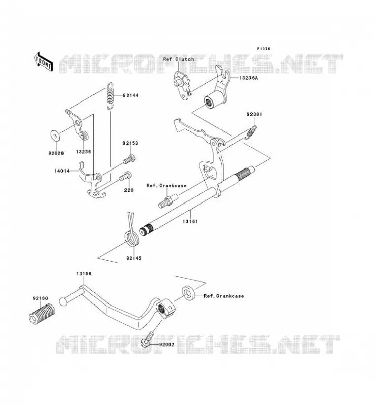 SELECTEUR Kawasaki TOUT-TERRAIN 110 2012 KLX110  KLX110CCF