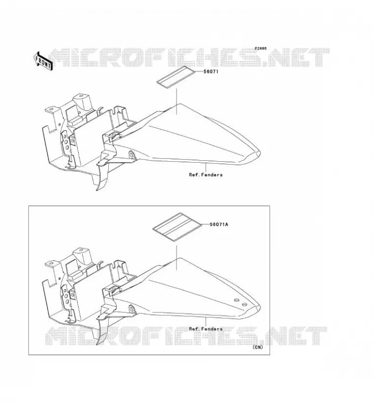 LABEL Kawasaki TOUT-TERRAIN 110 2014 KLX110  KLX110CEF
