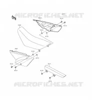 CACHE LAT&Eacute;RAL/GARDE CHAINE pour Kawasaki KLX110 2015