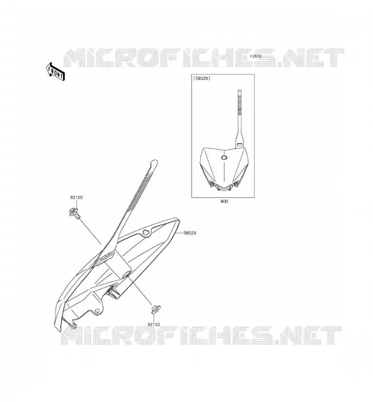 ACCESSOIRE Kawasaki TOUT-TERRAIN 110 2015 KLX110  KLX110CFF
