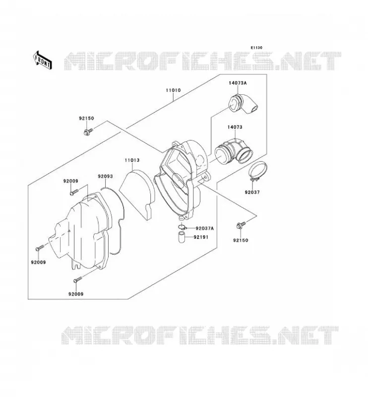 FILTRE A AIR Kawasaki TOUT-TERRAIN 110 2011 KLX110L  KLX110DBF