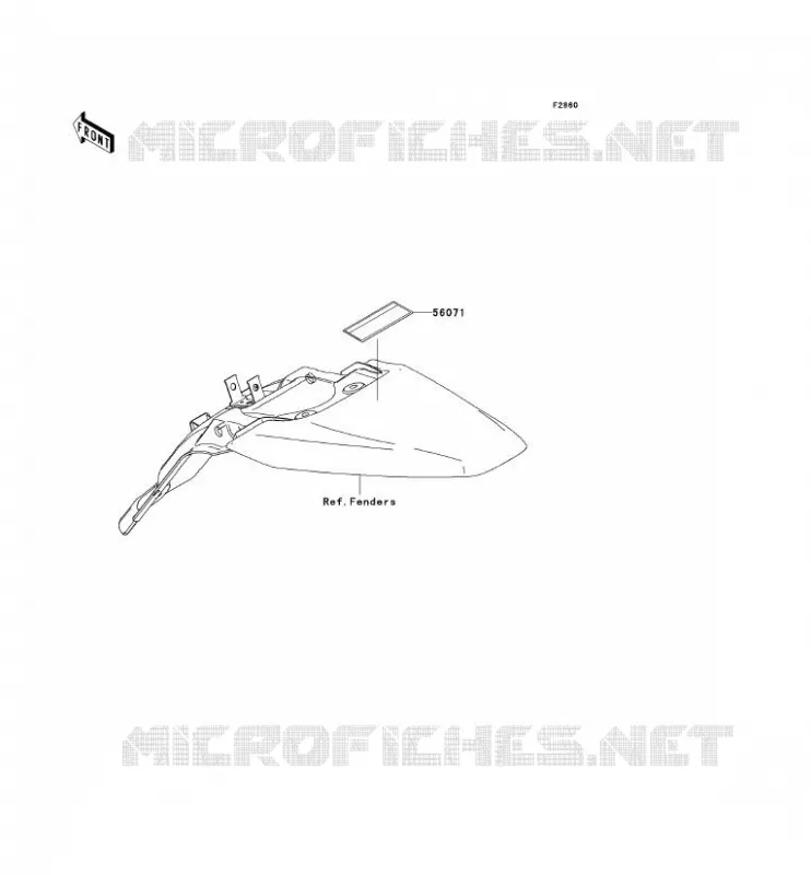 LABEL Kawasaki TOUT-TERRAIN 140 2008 KLX140  KLX140A8F