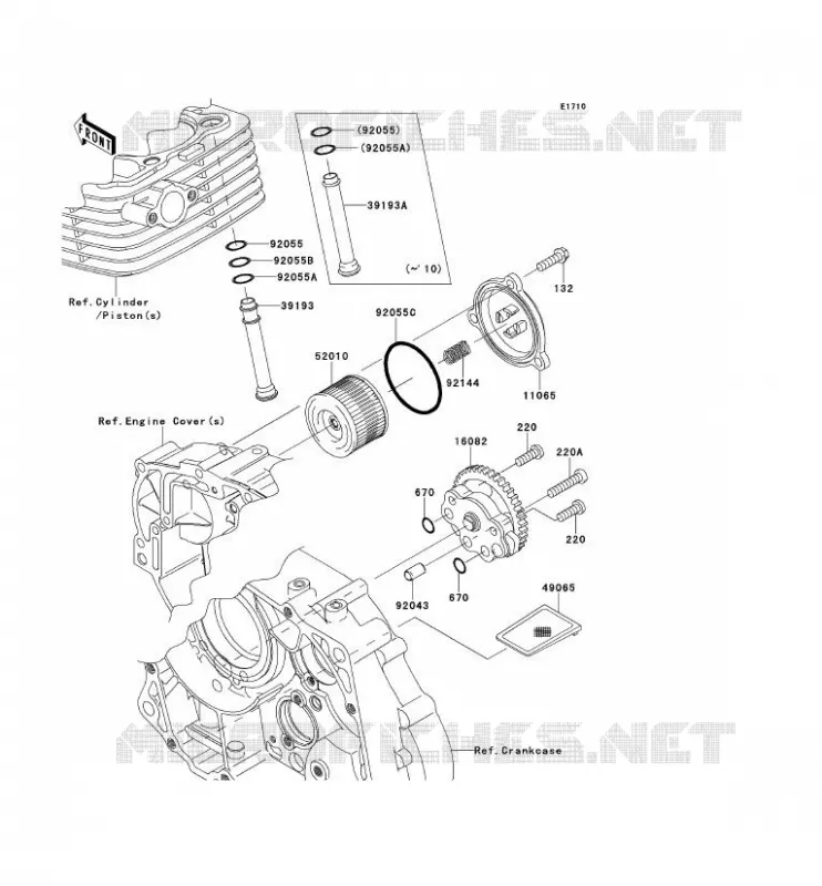 POMPE A HUILE Kawasaki TOUT-TERRAIN 140 2008 KLX140  KLX140A8F
