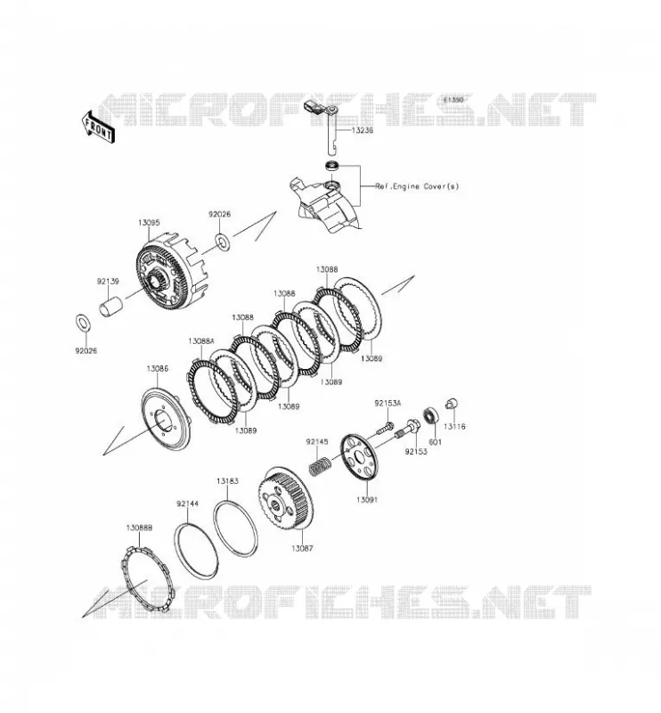 EMBRAYAGE Kawasaki TOUT-TERRAIN 140 2014 KLX140  KLX140AEF