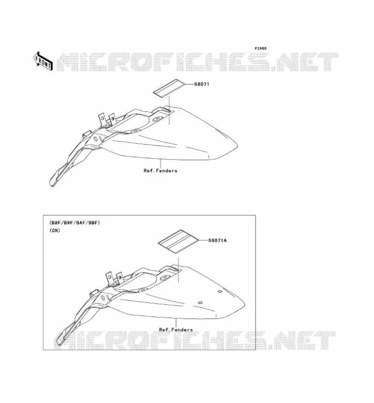 LABEL Kawasaki TOUT-TERRAIN 140 2009 KLX140L  KLX140B9F