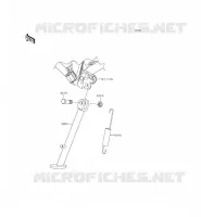 BEQUILLES pour Kawasaki KLX140L 2015