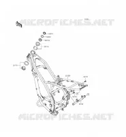 CH&Acirc;SSIS pour Kawasaki KLX140L 2015