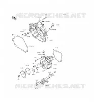 COUVERCLES MOTEUR pour Kawasaki KLX140L 2015