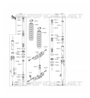 FOURCHE pour Kawasaki KLX140L 2015