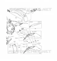 GARDE BOUE pour Kawasaki KLX140L 2015