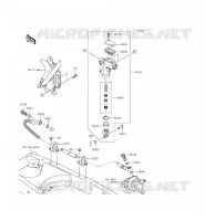 MAITRE CYLINDRE ARRI&Egrave;RE pour Kawasaki KLX140L 2015