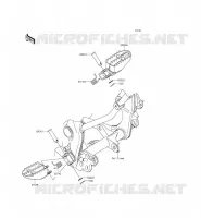 REPOSE PIED pour Kawasaki KLX140L 2015