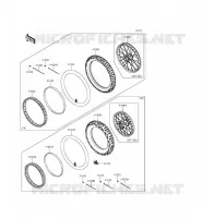 ROUE/PNEUS pour Kawasaki KLX140L 2015