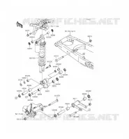 SUSPENSION/AMORTISSEUR pour Kawasaki KLX140L 2015