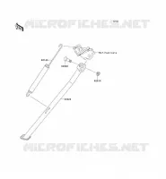 BEQUILLES pour Kawasaki KLX450R 2009