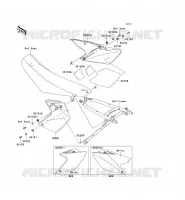 CACHE LAT&Eacute;RAL pour Kawasaki KLX450R 2009