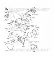 COUVERCLES MOTEUR pour Kawasaki KLX450R 2009