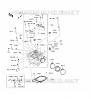 CULASSE pour Kawasaki KLX450R 2009