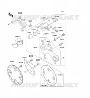 FREIN ARRIERE pour Kawasaki KLX450R 2009