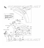 GARDE BOUE pour Kawasaki KLX450R 2009