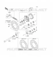 MOYEU ARRIERE pour Kawasaki KLX450R 2009