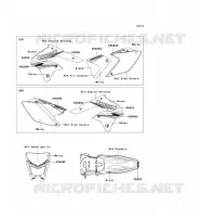 STICKER pour Kawasaki KLX450R 2009