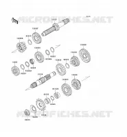 TRANSMISSION pour Kawasaki KLX450R 2009
