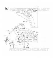 GARDE BOUE pour Kawasaki KLX450R 2013