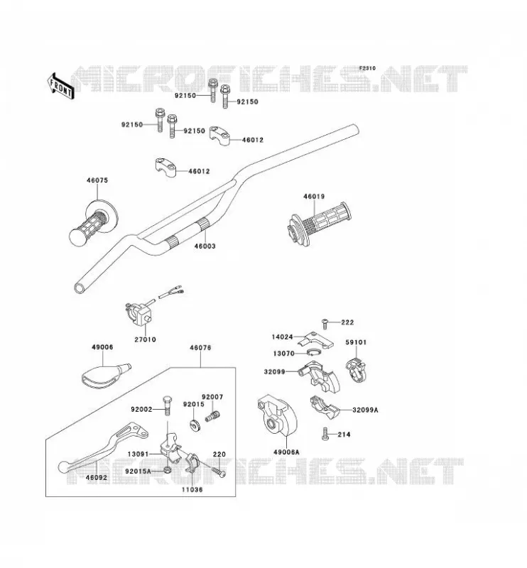 GUIDON Kawasaki TOUT-TERRAIN 100 1991 KX100  KX100-B1
