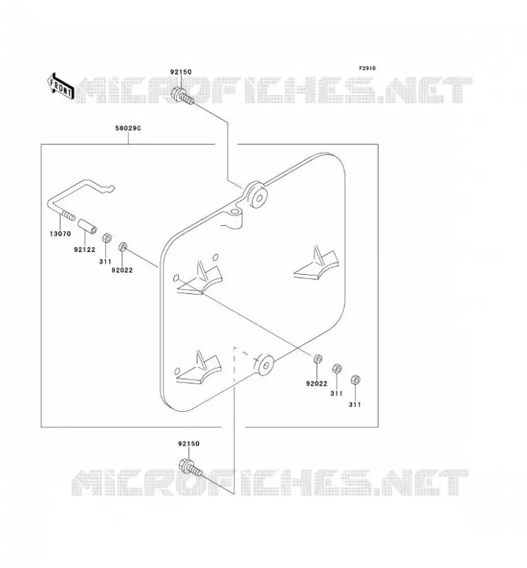ACCESSOIRE Kawasaki TOUT-TERRAIN 100 1991 KX100  KX100-B1