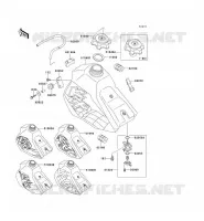 RESERVOIR CARBURANT pour Kawasaki KX100 1993