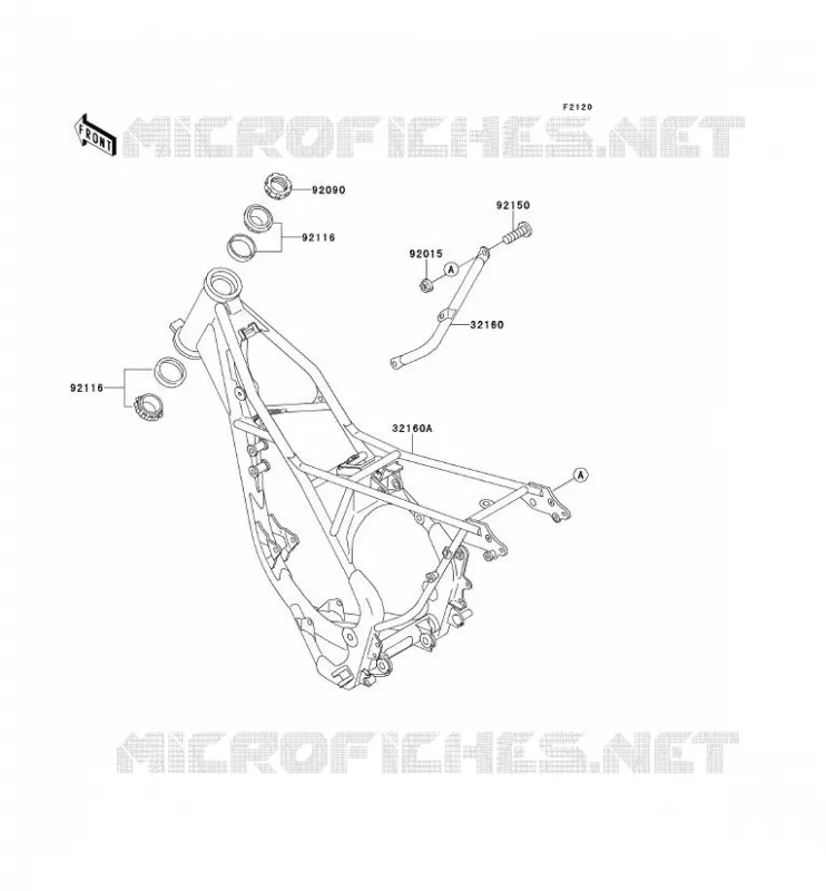 CH&Acirc;SSIS Kawasaki TOUT-TERRAIN 100 1993 KX100  KX100-B3