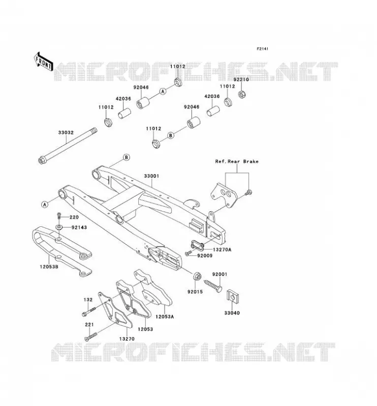 BRAS OSCILLANT Kawasaki TOUT-TERRAIN 100 1999 KX100  KX100-C2