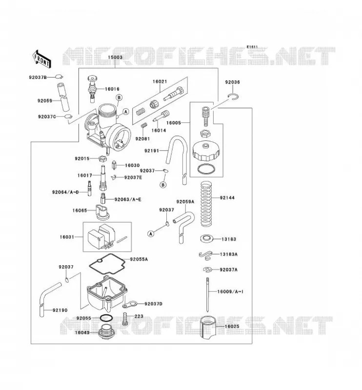 CARBURATEUR Kawasaki TOUT-TERRAIN 100 2000 KX100  KX100-C3