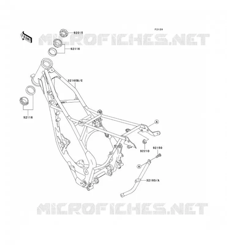 CH&Acirc;SSIS Kawasaki TOUT-TERRAIN 100 2001 KX100  KX100-D1