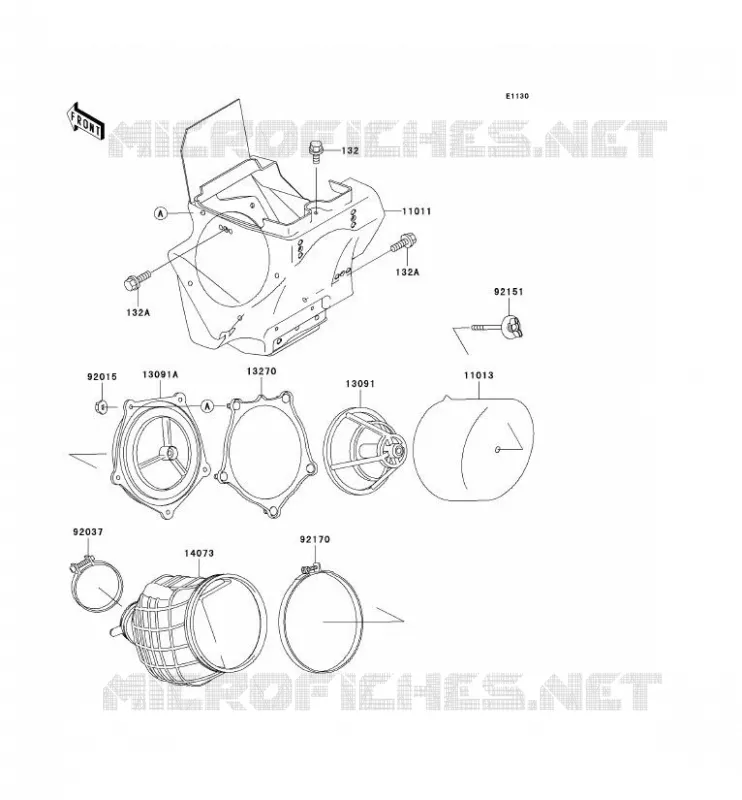 FILTRE A AIR Kawasaki TOUT-TERRAIN 100 2003 KX100  KX100-D3