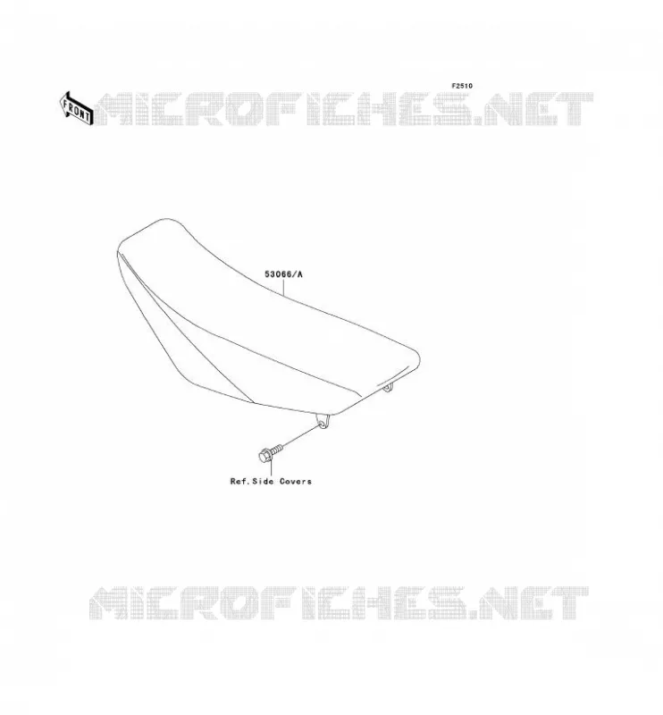 SELLE Kawasaki TOUT-TERRAIN 100 2008 KX100  KX100D8F