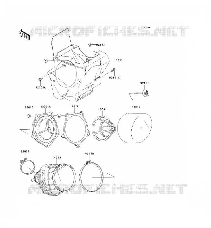 FILTRE A AIR Kawasaki TOUT-TERRAIN 100 2009 KX100  KX100D9F