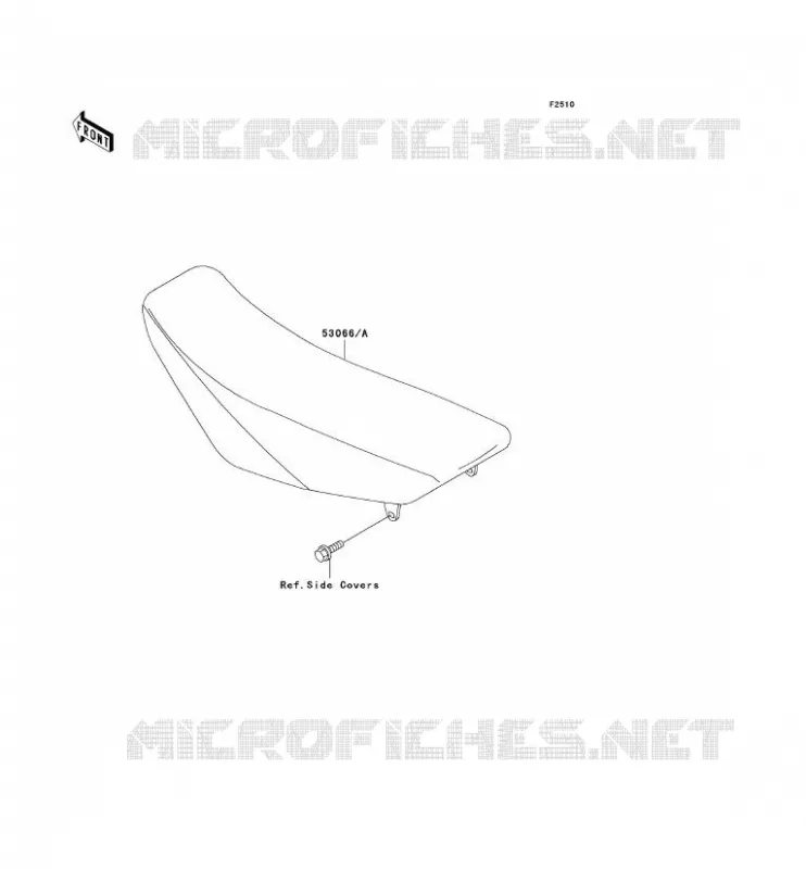 SELLE Kawasaki TOUT-TERRAIN 100 2009 KX100  KX100D9F