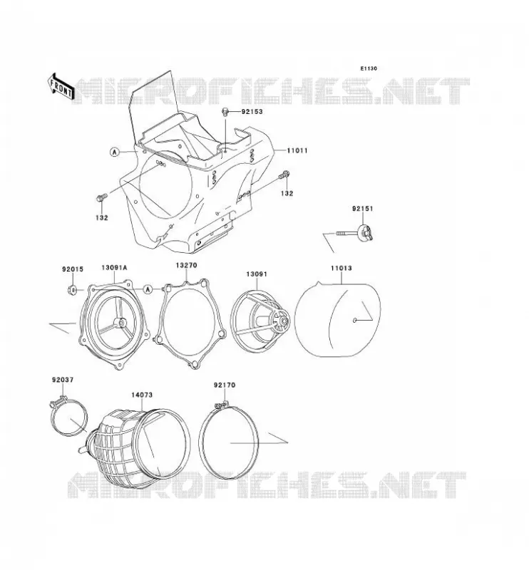FILTRE A AIR Kawasaki TOUT-TERRAIN 100 2011 KX100  KX100DBF