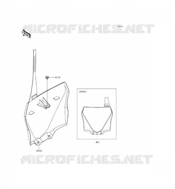 ACCESSOIRE Kawasaki TOUT-TERRAIN 100 2015 KX100  KX100FFF