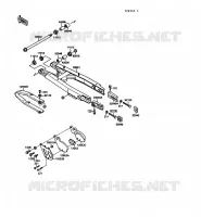 BRAS OSCILLANT pour Kawasaki KX125 1989