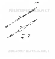CABLES pour Kawasaki KX125 1989