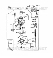 CARBURATEUR pour Kawasaki KX125 1989