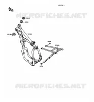 CH&Acirc;SSIS pour Kawasaki KX125 1989