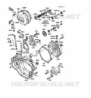COUVERCLES MOTEUR pour Kawasaki KX125 1989