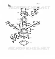 CULASSE/CYLINDRE pour Kawasaki KX125 1989