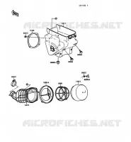 FILTRE A AIR pour Kawasaki KX125 1989