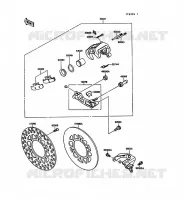FREIN ARRIERE pour Kawasaki KX125 1989