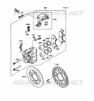 FREIN AVANT pour Kawasaki KX125 1989